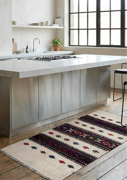 Ekte håndknyttet teppe i 100 % økologisk ull med naturlige farger. Unik anatolsk kvalitet for ditt hjem.