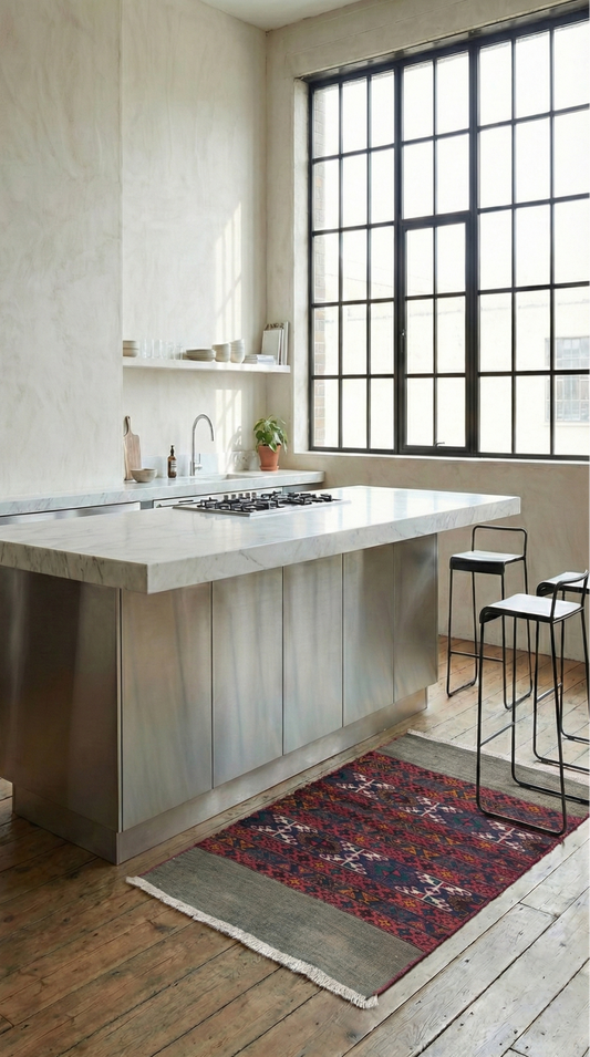 Äkta handknuten matta i ekologisk ull, färgad med naturliga växtfärger. Unik anatolisk kvalitet för ditt hem